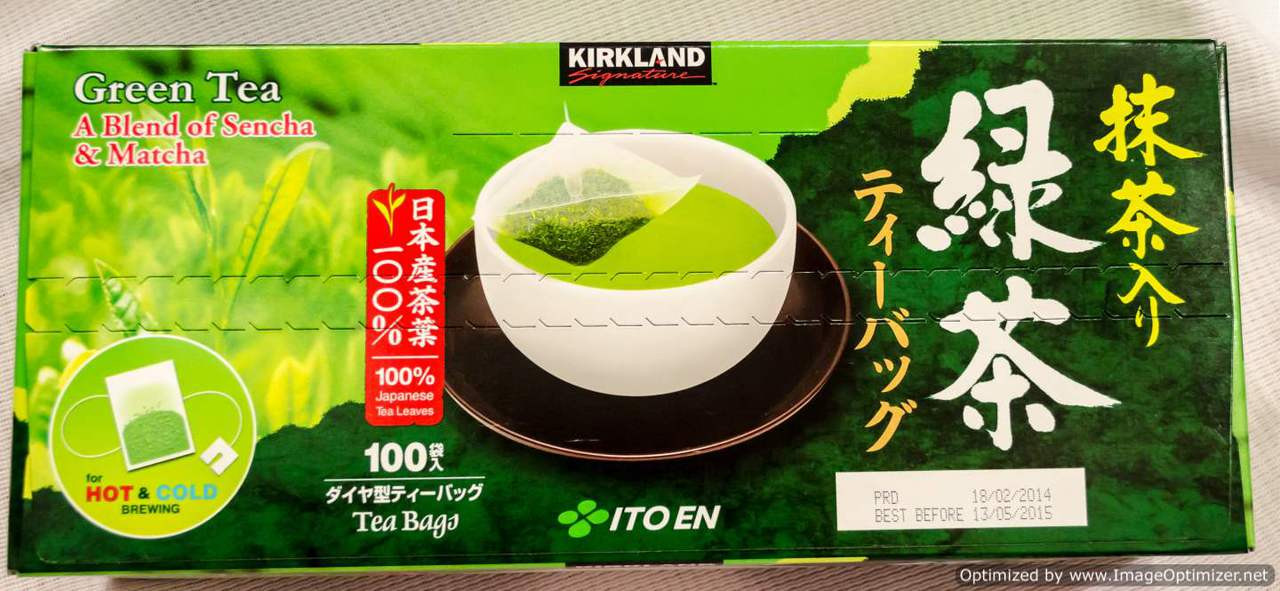 Kirkland Signature Organic Japanese Green Tea – 2 Packs, 100 Bags Each (Total 200 Tea Bags), Exp 02/2026