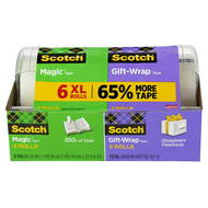 Scotch Magic / Gift Wrap Tape with Dispenser 6 Pack 19MM x 27.9M | Fairdinks
