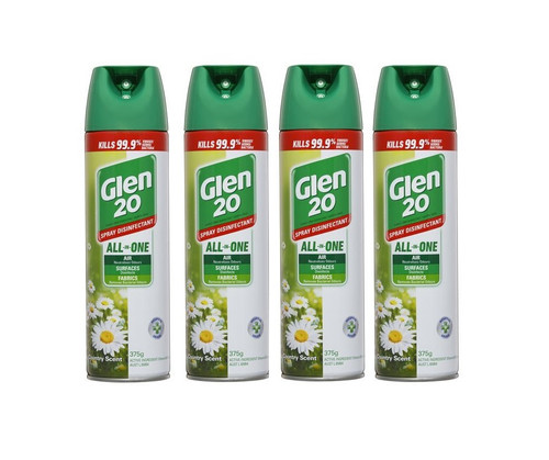 Glen 20 Disinfectant Spray 4 x 375G | Fairdinks