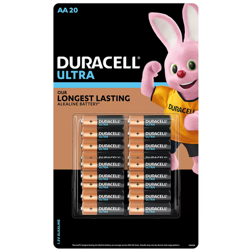 Duracell Ultra Alkaline Batteries AA 20 Pack | Fairdinks