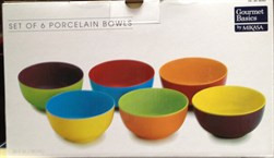 Gourmet Basics Sunburst Porcelain Bowls 6 Piece | Fairdinks