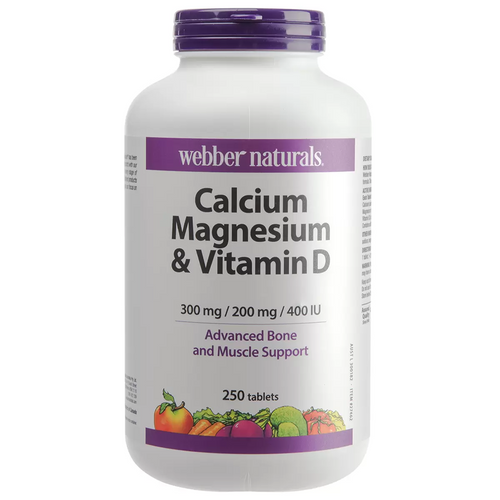 Webber Naturals Calcium, Magnesium & Vitamin D 250 Count | Fairdinks