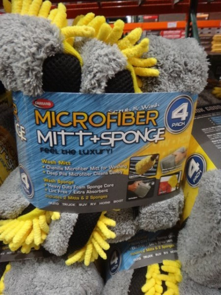 Carrand Microfibre Mitt & Sponge 4PK Combo | Fairdinks