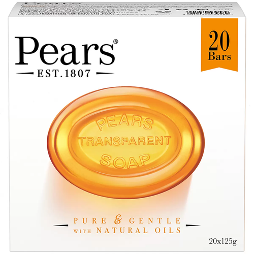 Pears Amber Transparent Soap 20 x 125G | Fairdinks