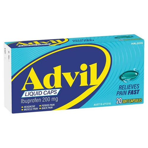 Advil Ibuprofen 200MG 20 Liquid Capsules | Fairdinks