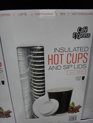 Cafe Express Hot Cup With Lids 8oz (236ML) x 150CT | Fairdinks