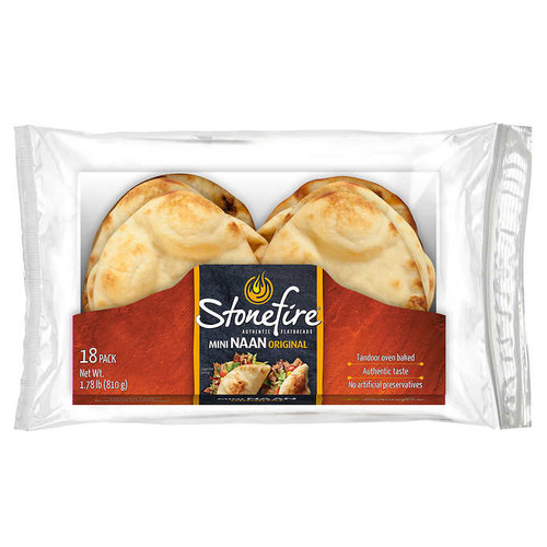 Stonefire Mini Naan 18 x 45G | Fairdinks