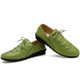 Simply retro green leather lace up shoe | Free Shipping | Womens lace ...
