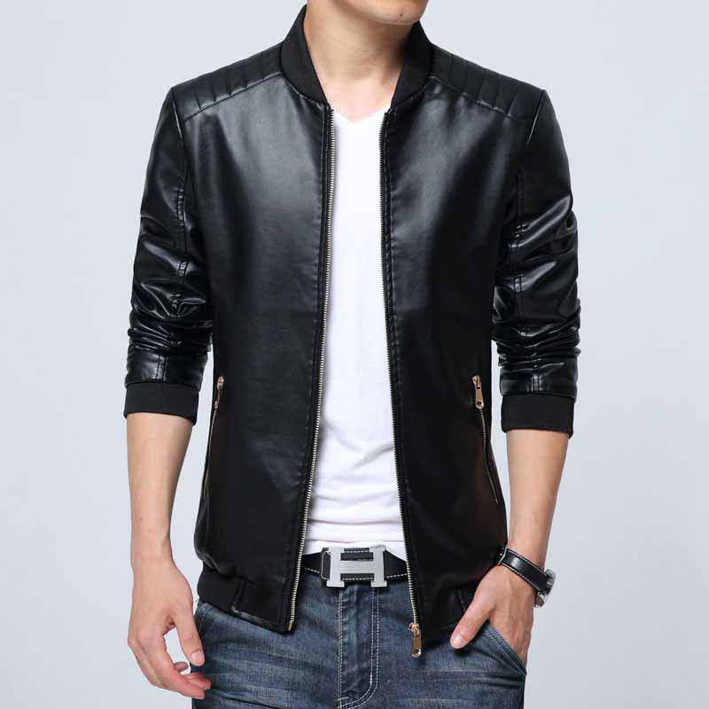 Black simply plain long sleeve zip jacket | Mens jackets online 1225MCLO