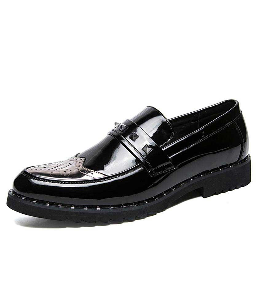 black and silver prom shoes men