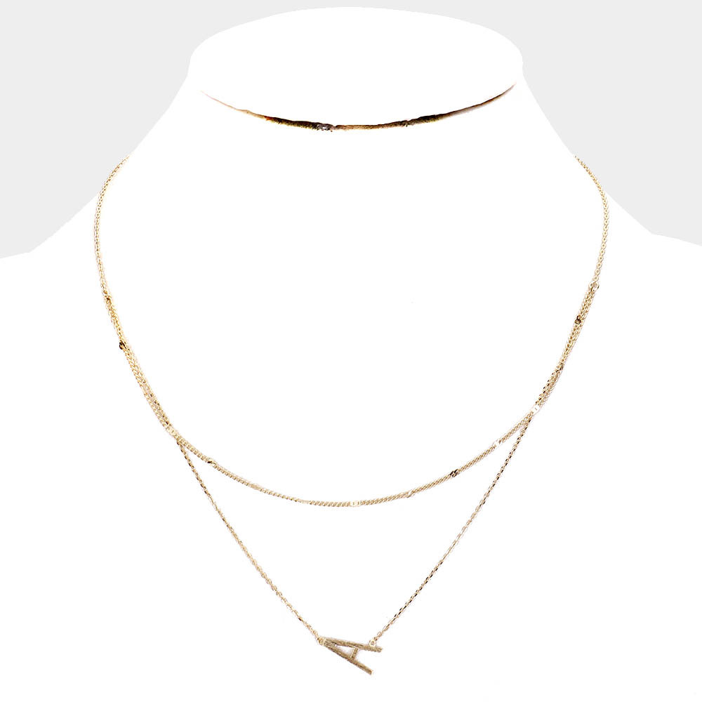 $28 Layered Initial Necklace 