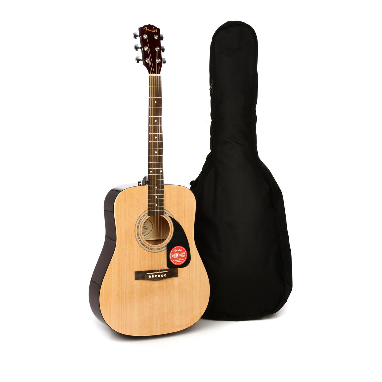New Fender Fa 100 Acoustic Guitar Package Boston Guitar New Fender Fa 100 Acoustic Guitar Package Boston Guitar
