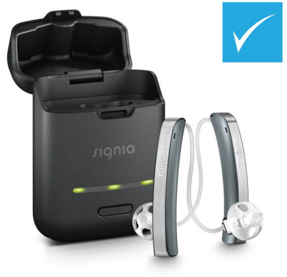 Signia Styletto 1 Rechargeable hearing aid Discounted at HEARING SAVERS