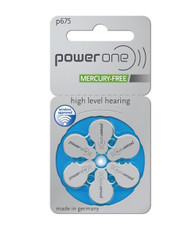 Power One hearing aid batteries size 675 mercury free