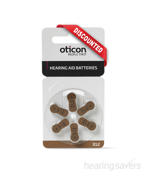 Oticon Hearing Aid Batteries size 312