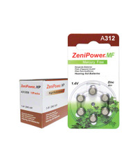ZeniPower hearing aid batteries size 312