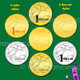Australian money: Australian coins clipart