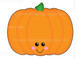 Pumpkin clipart and puzzle cards
