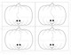 Pumpkin clipart and puzzle cards