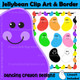 Colorful jellybean clipart set
