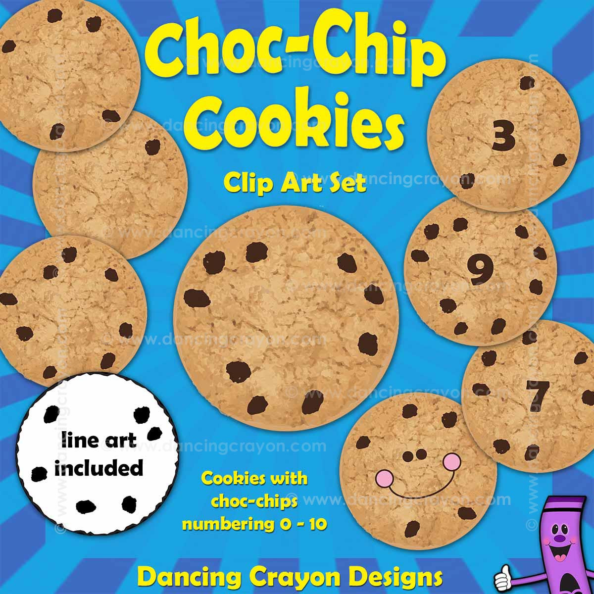 Featured cookies. Chocolate Chip cookies Farbe Education. Counting cookies. Chocolate Chip Colour. Featured cookie