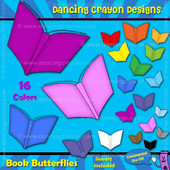 Book butterfly clipart