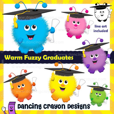 Graduation clipart: Warm Fuzzy Graduates