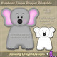 Elephant Finger Puppet / Printable