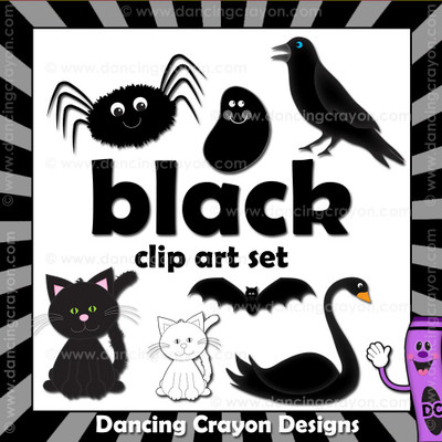 Black clipart - things that are black 