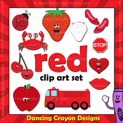 Red clipart - things that are red
