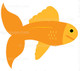 Orange clipart - gold fish