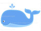 Blue clipart - blue whale