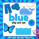 Blue clipart - things that are blue color