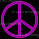 Peace signs - chalk-effect clipart