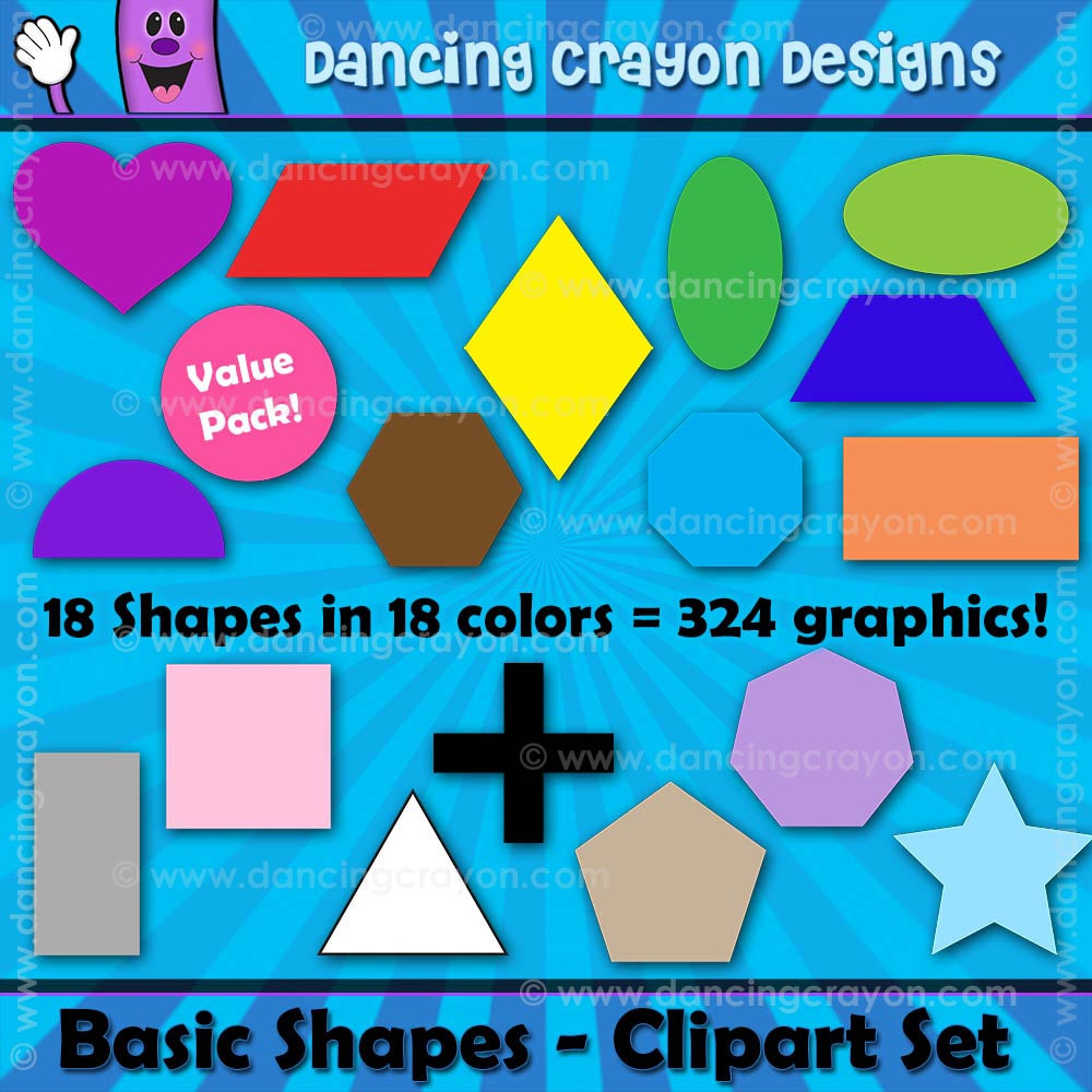 basic shapes clipart