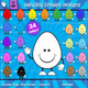 Easter Egg Characters - Clip Art