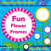 Borders / Frames: Flower Frames Clip Art