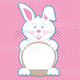 Easter Bunny Clip Art: Frame, Eggs, Background Graphics