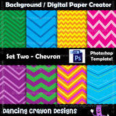 chevron digital paper - photoshop templates