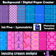 photoshop template - symmetrical pattern - digital paper template