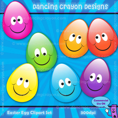 Colorful egg clipart
