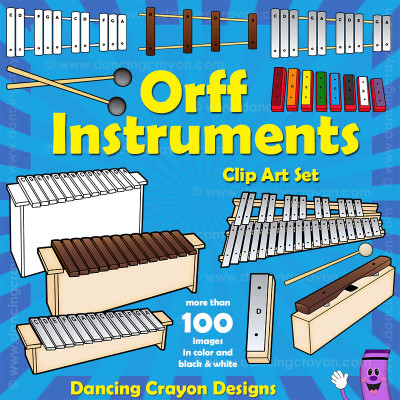 Orff Instruments Clip Art