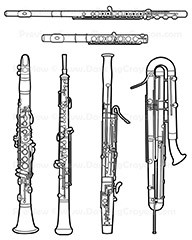 Clip Art d'instruments orquestralsClip Art d'instruments orquestrals  