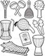 African Instruments: Musical instrument clip art