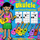 Ukulele Chords Clip Art