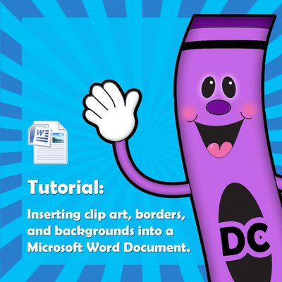 Tutorial: How to insert clipart into a word document.