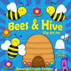 Bees and hive clip art.