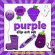 Purple clipart and pictures.  Things that are purple.