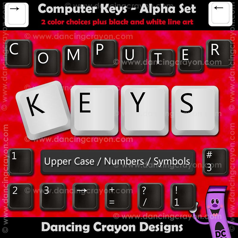 computer key clipart