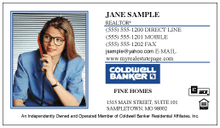 Coldwell Banker logo printed on 12 point Kromekote glossy business card stock.